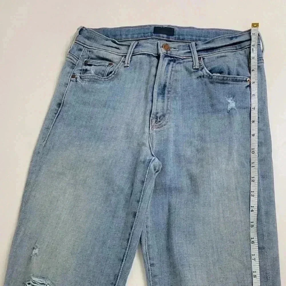 Mother Denim Insider Crop Step Fray in Chatterbox